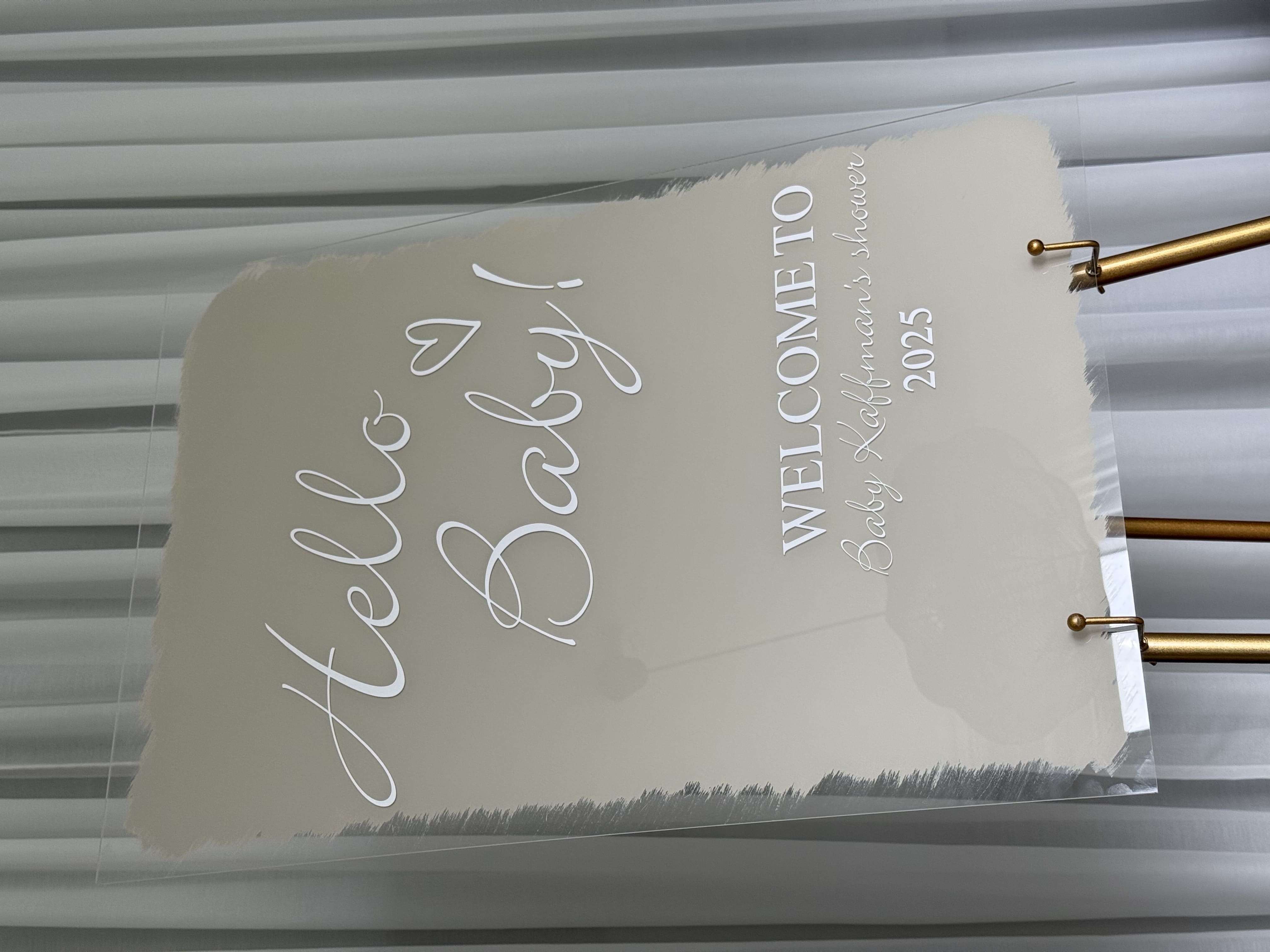 Välkomstskylt – babyshower 1